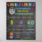 Eerste dag van het kinderbord FOTO, het karton Poster (Voorkant)