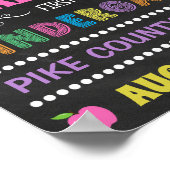 Eerste dag van het kinderbord op het pastel poster (Hoek)