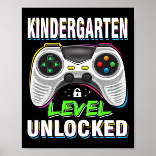 Eerste dag van het kinderjargon losgekoppeld van S Poster