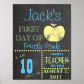 Eerste dag van het Poster van de School (Voorkant)