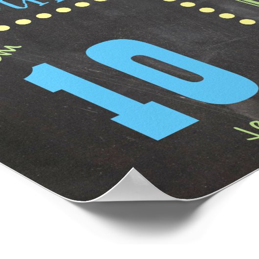 Eerste dag van het Poster van de School (Hoek)