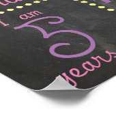 Eerste dag van het Poster van het schoolbord (Hoek)