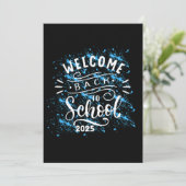 EERSTE DAG VAN HET SCHOOLJAAR WELKOM OP SCHOOL 202 KAART (Staand voorkant)