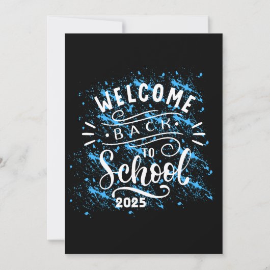 EERSTE DAG VAN HET SCHOOLJAAR WELKOM OP SCHOOL 202 KAART (Achterkant)