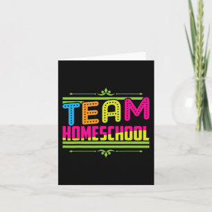 Eerste dag van het schoolteam Homeschool leraar Kaart