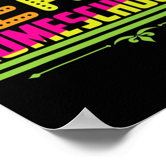 Eerste dag van het schoolteam Homeschool leraar Poster (Hoek)