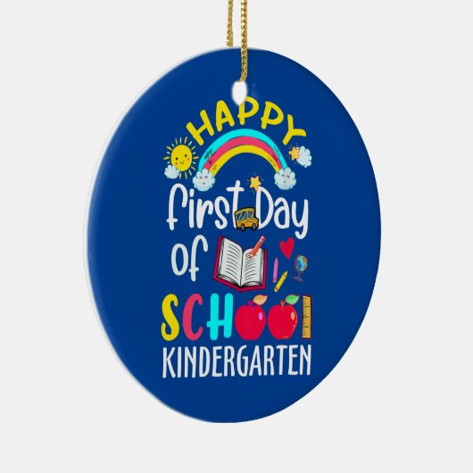 Eerste dag van het schoolteam Kindergarten Squad Keramisch Ornament (Rechts)