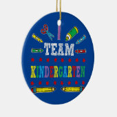 eerste dag van het schoolteam: Kindergartenleraar  Keramisch Ornament (Rechts)