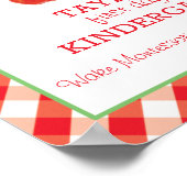 Eerste dag van het schoolteken poster (Hoek)