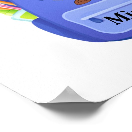 Eerste dag van het schoolteken poster (Hoek)