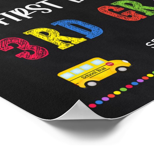 Eerste dag van het schoolteken | Poster van de der (Hoek)