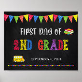 Eerste dag van het schoolteken | Poster van de twe (Voorkant)