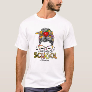 Eerste dag van het schoolverlaters t-shirt
