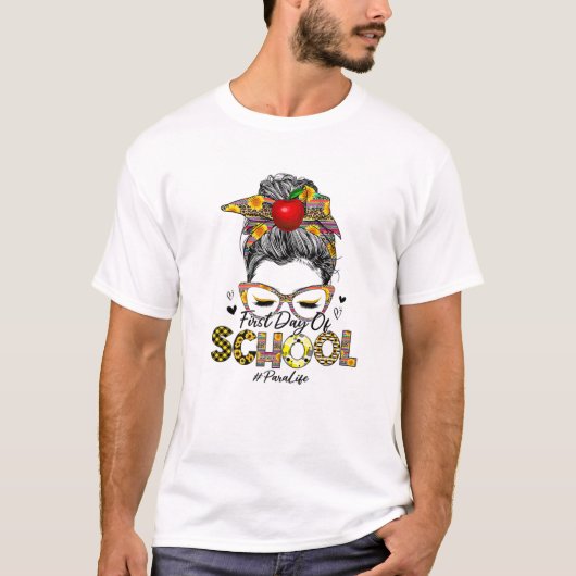 Eerste dag van het schoolverlaters t-shirt (Voorkant)