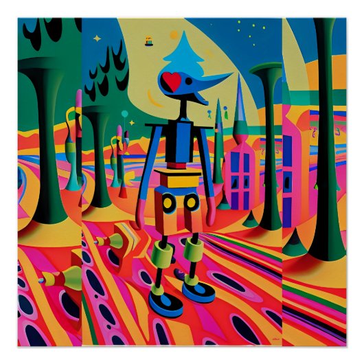 Eerste dag van het surrealisme - Ken Gage Art Perfect Poster (Voorkant)