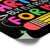 Eerste dag van kleuterschool meisjes jongens eerst poster (Hoek)