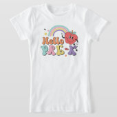 Eerste dag van Pre-K Regenboog T-shirt (Laagn)