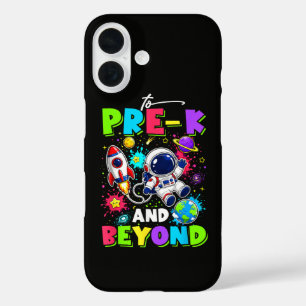 Eerste dag van Pre-K Ruimtevaarder Ruimte Terug na iPhone 16 Hoesje