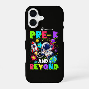 Eerste dag van Pre-K Ruimtevaarder Ruimte Terug na iPhone 16 Hoesje