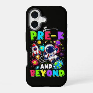 Eerste dag van Pre-K Ruimtevaarder Ruimte Terug na iPhone 16 Hoesje