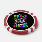 Eerste dag van Pre-K Ruimtevaarder Ruimte Terug na Poker Chips (Enkel)