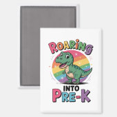 Eerste dag van Pre-K terug naar school Magneet (Voorkant / Achterkant)