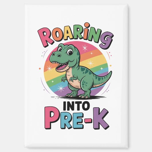 Eerste dag van Pre-K terug naar school Magneet (Voorkant)