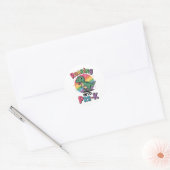 Eerste dag van Pre-K terug naar school  Ronde Sticker (Envelop)