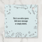 Eerste dag van school appel cadeau label, Terug na Bedankjes Labels (Achterkant)