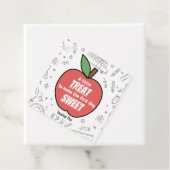 Eerste dag van school appel, Terug naar school tra Bedankjes Labels (In situ)