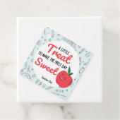 Eerste dag van school appel, Terug naar school tra Bedankjes Labels (In situ)