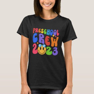Eerste dag van school PreSchool Crew 2024 Terug na T-shirt