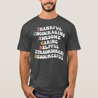 Eerste dag van school Terug naar school Leerleraar T-shirt