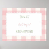 Eerste dag van schoolbord poster (Voorkant)