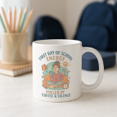 Eerste dag van schoolenergie gevoed door stilte en koffiemok