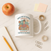 Eerste dag van schoolenergie gevoed door stilte en koffiemok