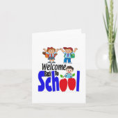 Eerste dag van schoolklas 1 kaart (Voorkant)