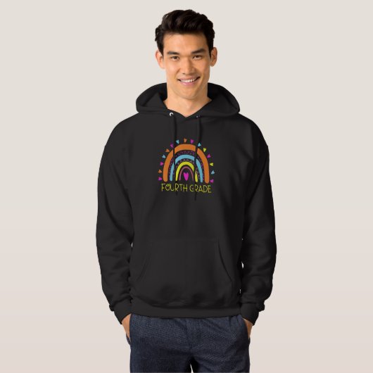 Eerste dag van team vierde klas hoodie (Voorkant volledig)