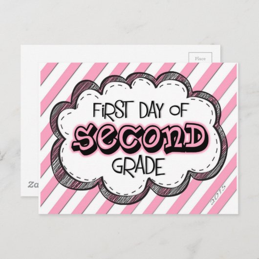 eerste dag van teken van tweede rang .jpg briefkaart (Voorkant / Achterkant)