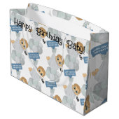 Eerste dag verjaardag groot cadeauzakje (Achterkant Gekanteld)