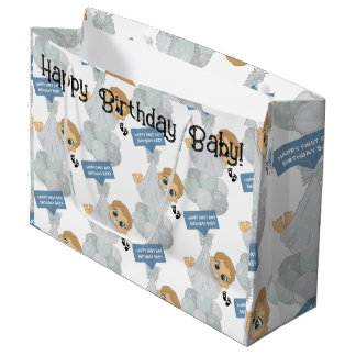 Eerste dag verjaardag groot cadeauzakje