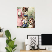 Eerste Dag Wensen – Kitten & Egel Poster (Thuiskantoor)