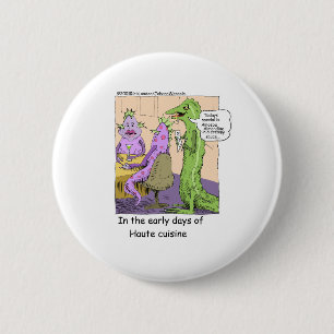 Eerste Dagen Van Uit Eten Gaan Grappige Cadeaus & Ronde Button 5,7 Cm