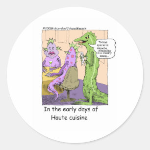 Eerste Dagen Van Uit Eten Gaan Grappige Cadeaus &  Ronde Sticker