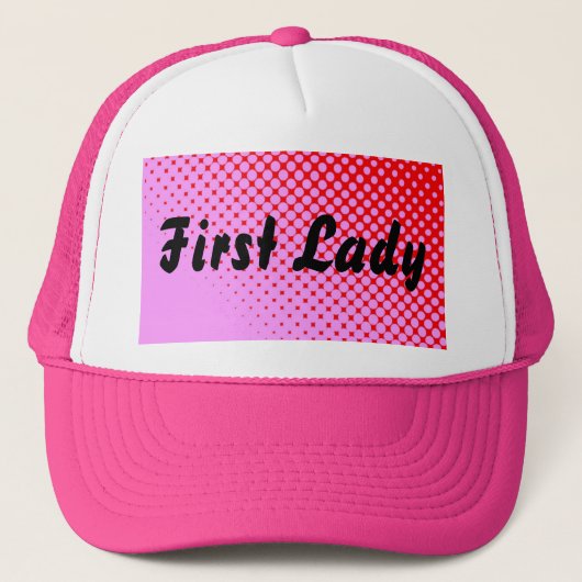 Eerste Dames Roze Hoed Trucker Pet (Voorkant)