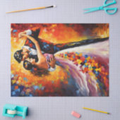 Eerste Dans Paar Decoupage Tissuepapier (Craft)