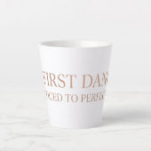 Eerste dans, perfect geoefend  latte mok (Voorkant)