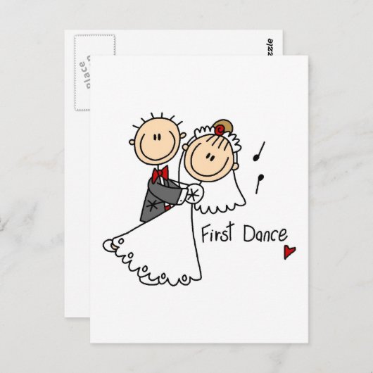 Eerste Dans Tshirts en Geschenken Briefkaart (Voorkant / Achterkant)