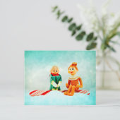 Eerste date van elfje briefkaart (Staand voorkant)