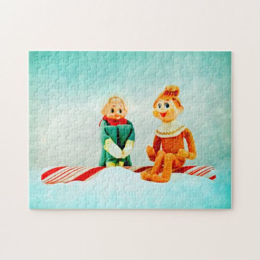 Eerste date van elfje legpuzzel (Horizontaal)